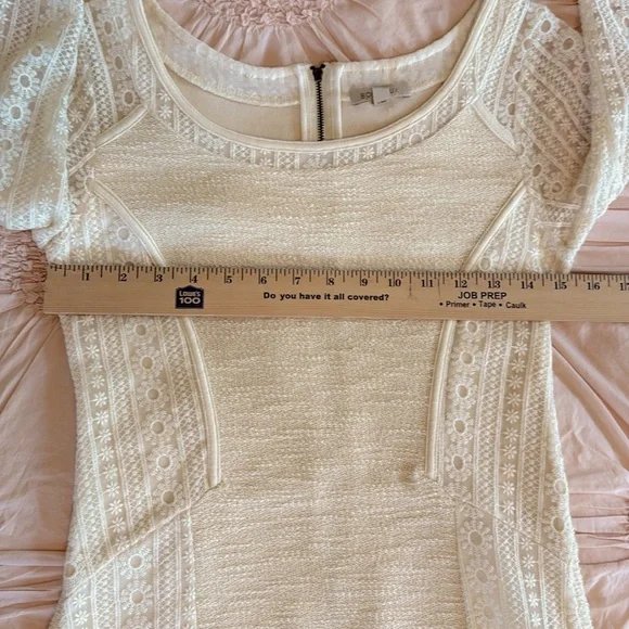 Anthropologie Bordeaux Floral Embroidered Mini Dress - Picture 11 of 15